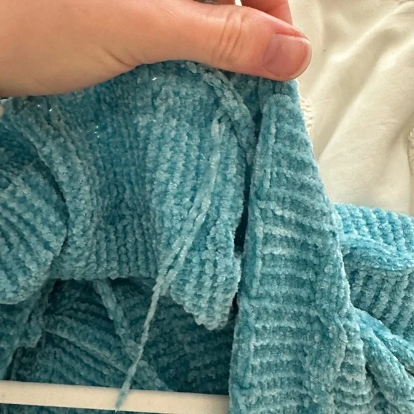 LuLaRoe Blue Shrug with Fringe - Picture 11 of 16